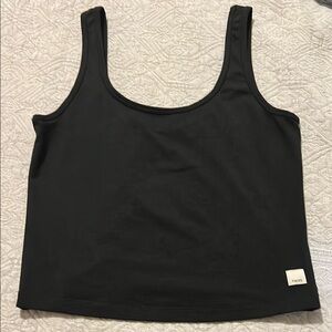 3 Vuori Tank Tops in black, grey, and off white — price for all three